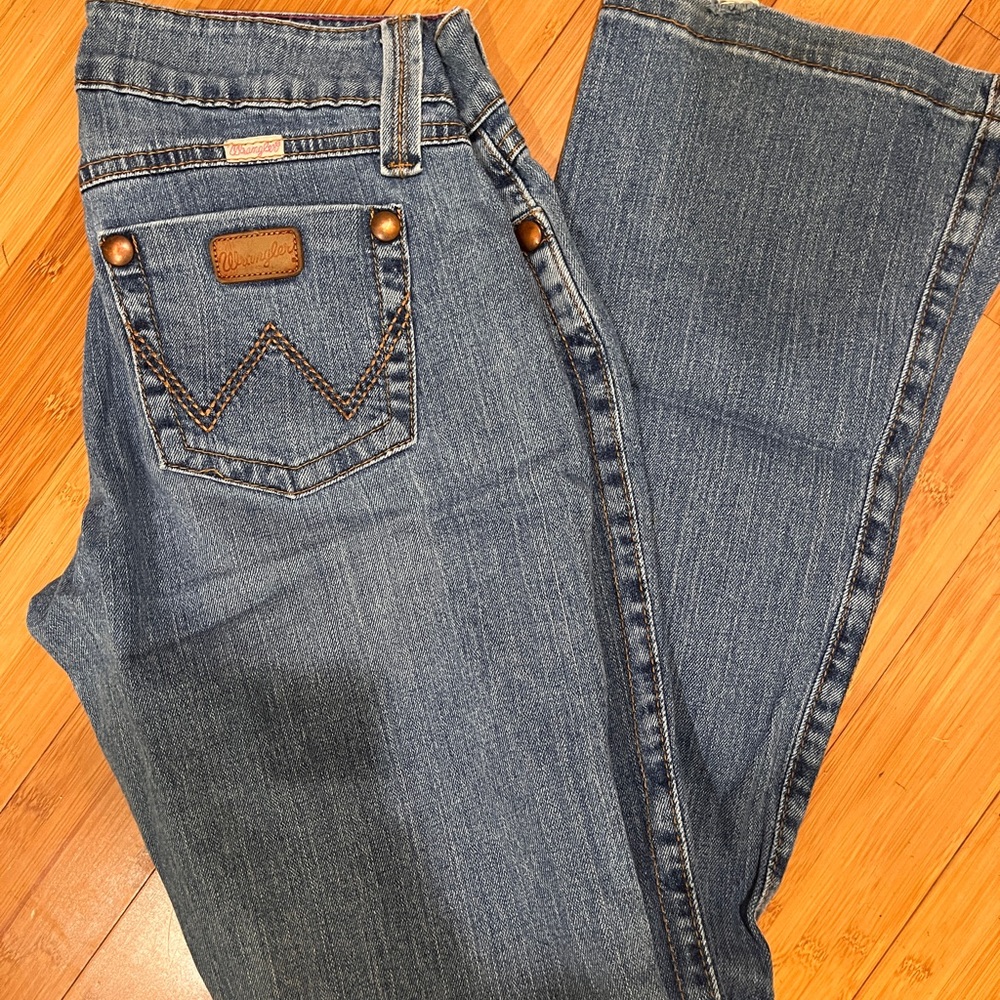 Wrangler Blue Boot Cut Flare Pants